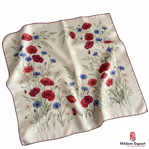 Pañuelo Cuadrado Ligero de Alta Calidad, Diseño Personalizado con Impresión Digital, Accesorios de Tela Elegantes, Fabricante OEM ODM - Product Image 3