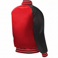 Blouson d'aviateur personnalisé Chicago & Number Starter de l'équipe de conception/Blousons d'aviateur en satin brodé