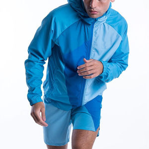 Custom Mens Nylon Windbreaker Shorts Set Lightweight <b>Zip</b> Jacket Two Piece Sportswear Travel Outfit Polyester Summer Casual - Product Image 5