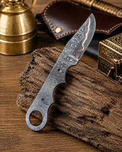 Cuchillo Nuevo Hecho a Mano con Hoja de Cobre Forjado San Mai, Personalizado, de Espiga Completa, Multiusos, de Alta Dureza, de hasta 3.9 Pulgadas - Product Image 6