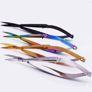 Professional Curved Stainless Steel Sharp Spring Nail Scissors Precision <b>Cuticle</b> <b>Trimmer</b> Manicure Tool Steel Handle Custom Logo - Product Image 2