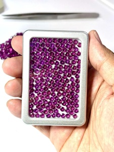 Rhodolite grenat rose naturel, taille ronde 3MM - 6MM, facetté - Rhodolite grenat rose en vrac, qualité AAA pour la fabrication de bijoux - Product Image 2