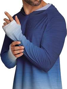 Chemises à capuche à manches longues de qualité supérieure pour hommes, col rond, protection solaire UPF 50+, anti-UV, pour la pêche en plein air - Product Image 6