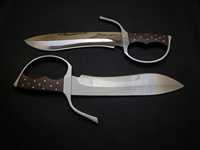 Épée Réplique IP Man Faite à la Main - Lame en Acier Inoxydable, Manche en Bois, Design à Pointe Tombante, Longueur Totale de 18 Pouces, Arts Martiaux Wing Chun