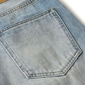 Jeans de Mezclilla de Cintura Alta y Pierna Ancha con Acabado Stonewashed, Tela de Algodón Tejida, Corte Holgado Informal para Hombre, Ropa de Primavera - Product Image 3