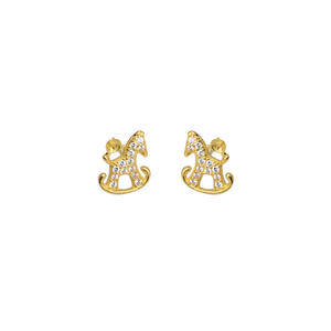 S925 Silver DIY <b>Pearl</b> <b>Set</b> Accessories Female Pendant Ring Earring with Zodiac Horse Earnail Empty Tray 1335-Fashion Jewelry <b>Sets</b> - Product Image 5