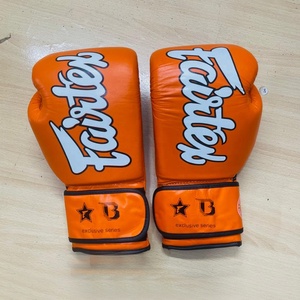 Guantes de Boxeo Profesionales Fairtex OEM Personalizados, Color Naranja y Blanco, de Primera Calidad, para Sparring, para Adultos - Product Image 1