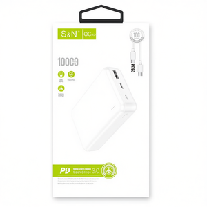 Cargador Portátil S&N Power Bank 10000mAh PD QC3.0 de Carga Rápida para Dispositivos Móviles - Product Image 3