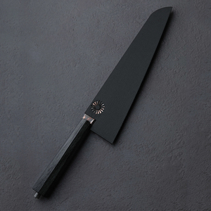 Couteau utilitaire de cuisine extérieur sur mesure en cuivre à motif damas avec manche en bois renforcé pour le camping et les services de restauration - Product Image 2