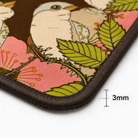 Tappetino da gioco pieghevole moderno Mahjong Pink Blossom Doves personalizzato 33x33 in gomma antiscivolo stampato