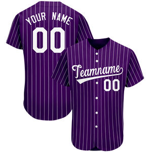Maillot de baseball personnalisé de haute qualité pour adultes, design professionnel, uniforme respirant, grande taille, 100 % polyester, évacuation de l'humidité - Product Image 6