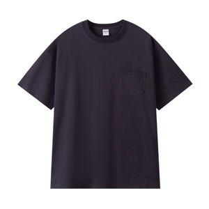 T-shirt formel tricoté pour homme – Qualité supérieure, 100 % coton biologique 240g, logo uni sur le devant, respirant, écologique et tendance - Product Image 3