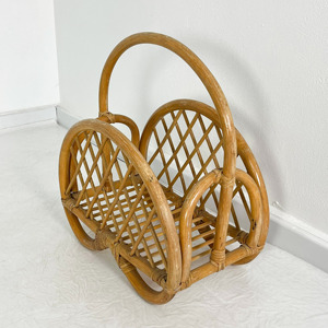 Porta revistas de ratán, accesorio de oficina, contenedor de periódicos al precio más bajo, organizador de escritorio. - Product Image 3