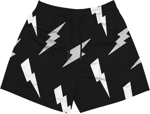 <b>Men's</b> <b>Black</b> Quick Dry Polyester <b>Shorts</b> With Pattern Drawstring Waist Casual <b>Short</b> Pants <b>Men</b> Sublimation <b>Shorts</b> - Product Image 1