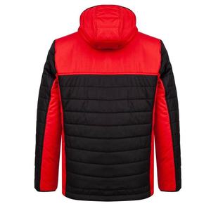 Veste matelassée bulle noire pour hommes Blouson bombardier en duvet fin de haute qualité style tricoté décontracté - Product Image 2