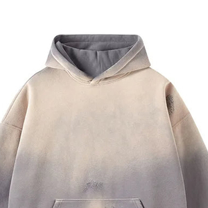 Sudadera con Capucha para Hombre, Estilo Vintage, Lavado Ácido, 100% Algodón Ecológico, 360g, Talla Grande, Transpirable, con Bolsillos, Nueva Colección - Product Image 3