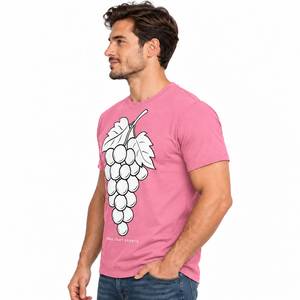 HASE CRAFT SPORTS Herren Rosa Kurzarm-T-Shirt mit Rundhalsausschnitt Umweltfreundlich Locker Sitzend Oxford-Stoff 100% Baumwolle Lässiges T-Shirt - Product Image 3