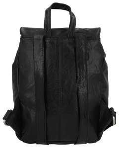 Minimalist Genuine Leather Women's Mini <b>Backpack</b> Square Shape Drawstring Closure Shoulder Strap Daily Use Lightweight Softback - Product Image 4