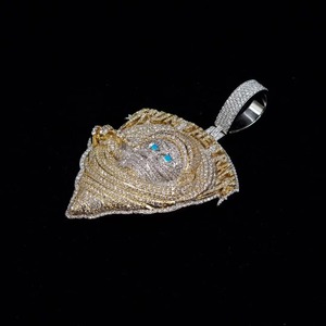Custom Moissanite Hip Hop Pendant Iced Out Pass Diamond <b>Tester</b> 925 Silver 18k <b>Gold</b> Plated Letter Name Number Pendant For Men's - Product Image 3