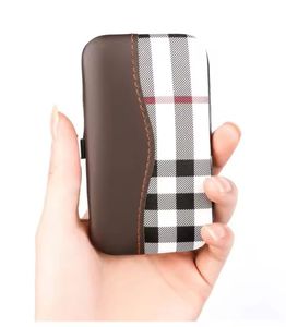 Classic 7 In 1 Stainless Steel <b>Nail</b> <b>Kit</b> With Scissors And Clippers Portable Manicure Set For Adults In Checkered Case - Product Image 3