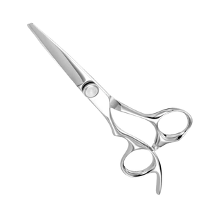 Fournitures professionnelles pour salons de coiffure, ciseaux de coiffure 5,5 pouces en acier inoxydable 440C, lame tranchante, manche long pour gauchers, barbier - Product Image 5
