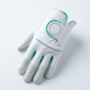 Injae High Quality Cabretta Leather Golf <b>Glove</b> Left Hand Signature Pattern Comfort Grip Finger Vent OEM ODM Factory Low MOQ - Product Image 2