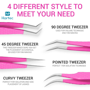 Customized Pink & Green Gradient Color Premium Quality Stainless Steel Beauty Instruments Eyelash Extension and Volume Tweezers - Product Image 6