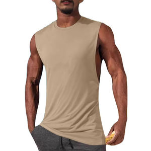 Débardeur d'été en coton pour homme, style décontracté, coupe ajustée, respirant, idéal pour la gym et le fitness - Product Image 1