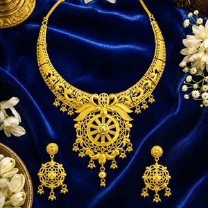 ชุดเครื่องประดับแฟชั่นขายส่ง ทองชุบไมครอน 14K18K24K สร้อยคอเจ้าสาวแบบแอฟริกัน ชุดเครื่องประดับสไตล์ตุรกีและดูไบแบบดั้งเดิม - Product Image 2
