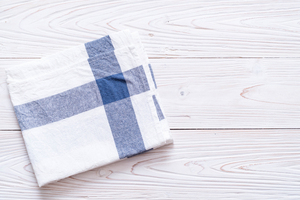 Serviettes de cuisine écologiques à séchage rapide en coton 100% avec motif rayé, fabriquées en Inde - Product Image 5