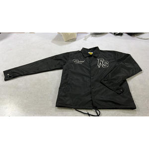 Veste de coach en nylon à boutons-pression de qualité supérieure, prix de gros, service OEM ODM, vestes de coach personnalisées brodées - Product Image 4