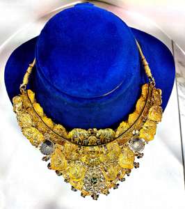 Collar de joyería tradicional india de oro de 22k, collar de novia Haram para bodas, para mujeres, disponible en ORO/PLATA/BRONCE - Product Image 3