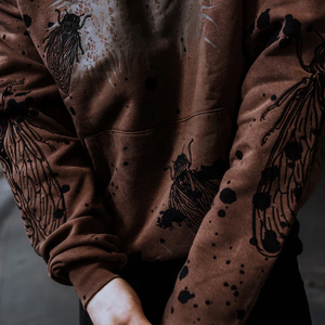 Sudadera con Capucha de Felpa 100% Algodón, Estilo Vintage, Lavado Ácido, Ecológica, Personalizable para Impresión de Marca - Product Image 5