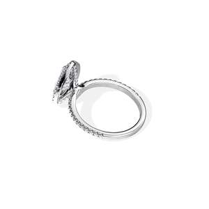 Women's Rose 14k Gold Pear Cut Diamond Engagement Ring Prong Setting floral Style - Product Image 4