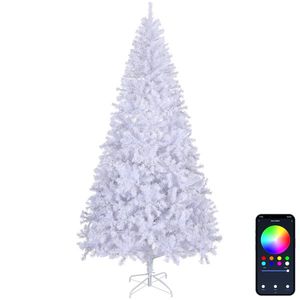 Albero di Natale Artificiale Pre-Illuminato da 2,13 m con 400 Luci RGB e 1150 Punte di Rami, Controllabile tramite App, Rami Pieghevoli - Product Image 3