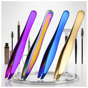 Pinzas de Acero Inoxidable para Cejas, Pinzas de Precisión para Depilación Facial, Herramientas de Belleza para Maquilladores y Esteticistas - Product Image 4