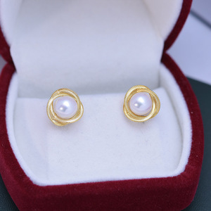 ต่างหูมุกน้ำจืด 6-7 มม. แสงสว่างสวยงาม แทบไร้ตำหนิ เงินแท้ S925 ดีไซน์รูปหัวใจ เรียบง่าย สง่างาม สำหรับผู้หญิง - Product Image 5