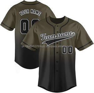 Camiseta de béisbol y sóftbol personalizada para hombre y mujer, camisetas con botones, número de nombre personalizado, ropa deportiva transpirable, talla con cuentas - Product Image 1