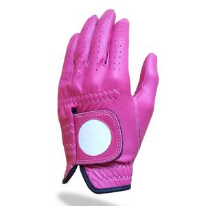 Custom Logo Men's Sports Golf Gloves Breathable Genuine Cabretta Sheepskin Non-Slip Velcro Closure Left/Right Hand LH/RH - Product Image 2