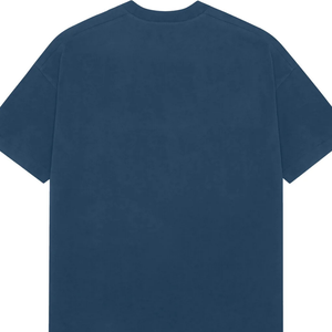T-shirt Homme Oversize Col Rond Manches Courtes Épaules Tombantes Coupe Décontractée Minimaliste Style Streetwear Vente en Gros Personnalisable - Product Image 4