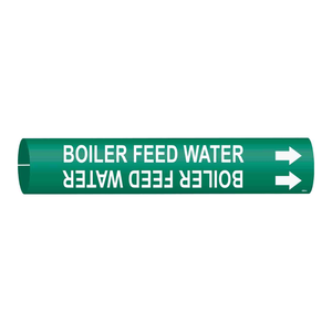 Marcador de Tuberías de Alimentación de Calderas Brady, Tipo Snap-On/Strap-On, Resistente al Calor, Flexible, para Líneas Industriales - Product Image 2