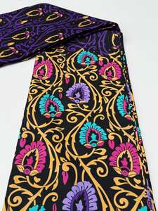 Tissu nigérian en coton imprimé à la cire authentique pour les femmes Designs uniques de qualité supérieure Motifs vibrants populaires en Libye - Product Image 5