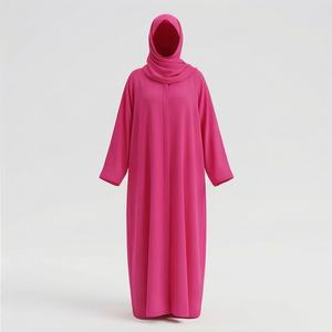 Ensemble de vêtements islamiques Abaya pour femmes, robe de prière modeste, ensemble Abaya avec jilbabs, deux pièces, costume Abaya pour femme, couleur personnalisée - Product Image 1
