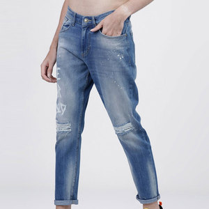 Pantalones Vaqueros Desgastados de Alta Gama para Hombre, Jeans de Verano de Color Sólido, Transpirables, Ecológicos, Antibacterianos, de Pierna Recta - Product Image 2