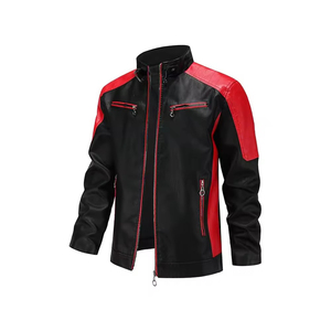 Custom Men's <b>Leather</b> <b>Jacket</b> Minimalist Zip Up Slim Fit Casual Fashion Premium Plain Modern <b>Jacket</b> - Product Image 6