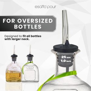 Set di 6 Beccucci Versatori in Metallo per Bottiglie di Grandi Dimensioni con Tappi Antipolvere per Macchine Dosatrici per Proteggere da Sporco e Detriti - Product Image 1