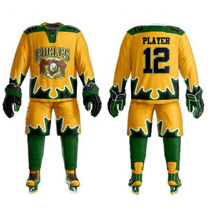 Top Trending Premium quality 100% Polyester Team Breathable Field Hockey Jersey Men Sublimation Ice Hockey Uniform - Product Image 1
