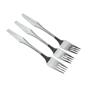 Tenedores de Postre Contemporáneos y Sostenibles, Plateados en Acero Inoxidable, Venta al por Mayor para Bodas y Fiestas, Precios Bajos - Product Image 6