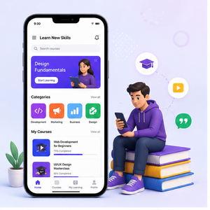 Desarrollo de Aplicaciones Móviles de Educación Electrónica Moderna con Exámenes Virtuales y Transmisión en Vivo - Product Image 4
