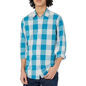 Chemise habillée professionnelle à manches longues pour homme, 100 % coton, sergé respirant, fournisseur OEM en gros pour le bureau - Product Image 3
